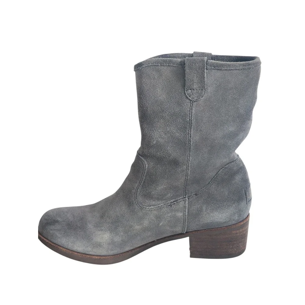 UGG Australia Rioni Gray Suede Water Resistant Pull On Ankle Boots 1007174 6